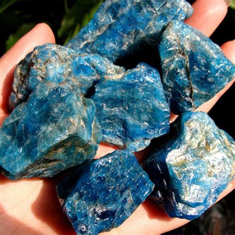 2pcs Rough Blue Apatite Stones Size Various From 08 To Etsy