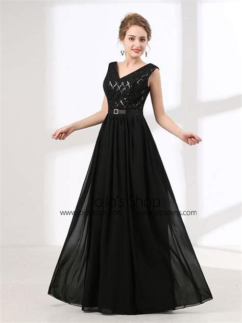 Elegant Long Black Formal Evening Dress Prom Dresses Long Black
