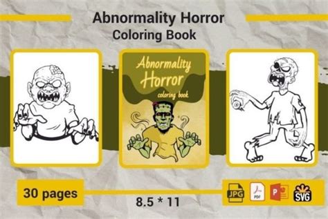 Abnormality Horror Coloring Book Graphic By Candyartstudio · Creative