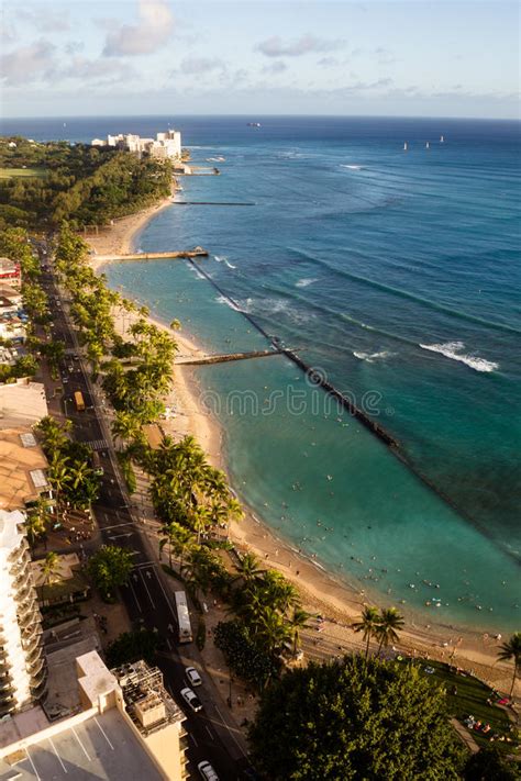 Waikiki Beach Honolulu Stock Photo Image Of Rise Head 85967814