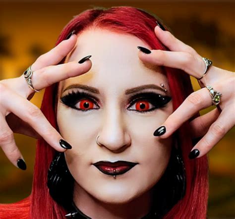 Red Vampire Contacts For Halloween And Cosplay Gothika Usa