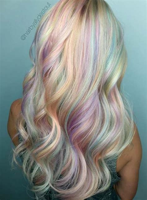 Blonde hair with highlights with. 65 Best Pastel Hair Ideas To Try This Summer - Style Easily