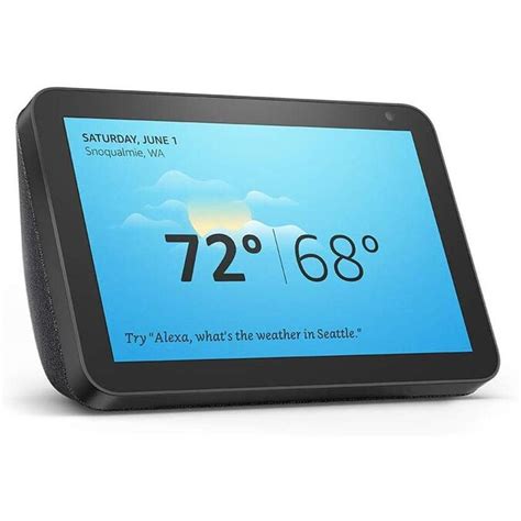 Amazon Echo Show 8 With Alexa Charcoal In The Smart Hubs Department