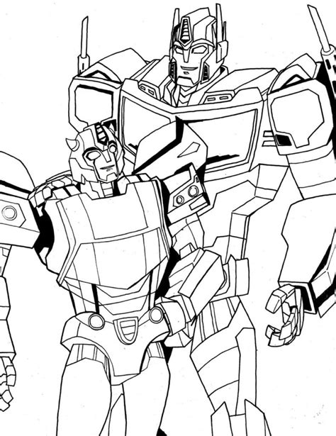 Transformer Optimus Prime Coloring Pages