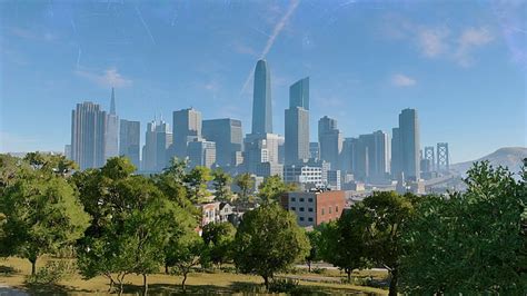 Hd Wallpaper Video Game Watch Dogs 2 City Tree Wallpaper Flare
