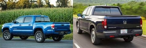 2018 Toyota Tacoma Vs 2018 Honda Ridgeline Which Is Better Autotrader