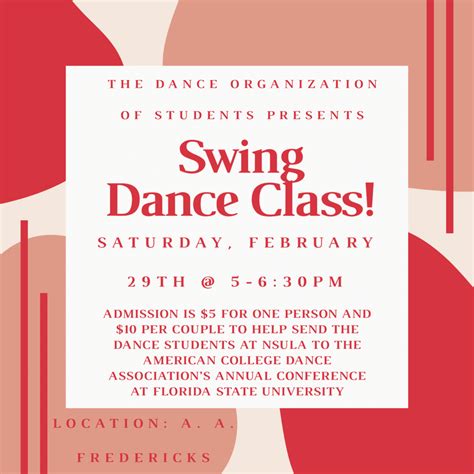 Swing Dance Class Feb 29 Northwestern State University