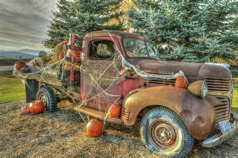 halloween dodge truck style photograph by constance puttkemery