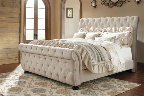 North shore 6 piece king bed set. Willenburg Linen Tufted Bed by Ashley Furniture | Beds
