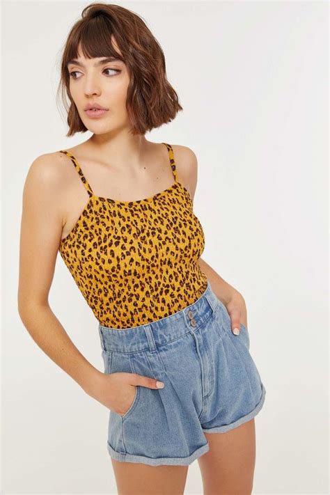 Leopard Smocked Tank Clothing Ardene Tank Outfit Clothes Ardene