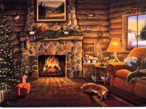 Winter Fireplace Wallpapers Top Free Winter Fireplace Backgrounds