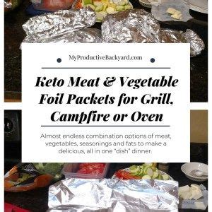 Well, this foil packet dinner is made in 30 minutes. Keto Meat and Vegetable Foil Packets for Grill, Campfire or Oven | Foil packets, Keto meat, Tin ...