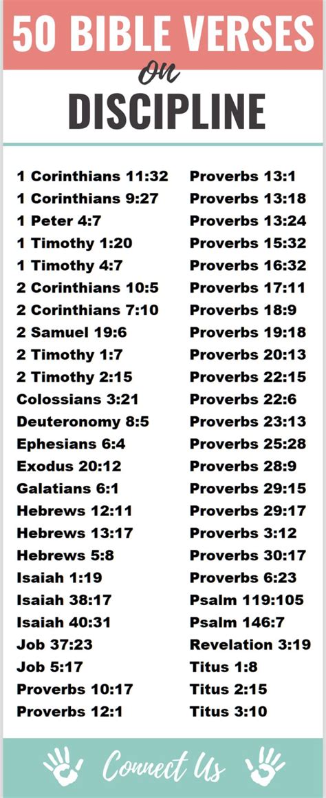 50 Powerful Bible Scriptures On Discipline Connectus Scripture