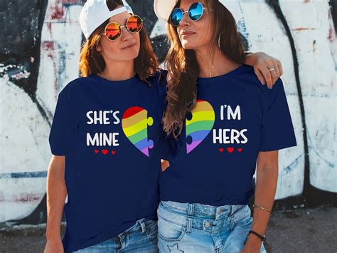 Lgbt Couple Shirts Lesbian Matching Shirts Lesbian Couple Etsy