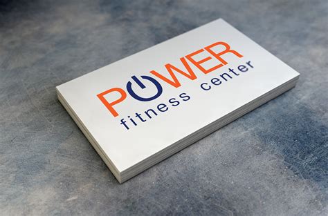 Logo Fitness Center Power On Behance