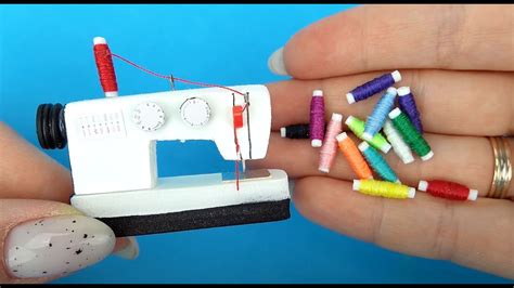 Real Diy Miniature Sewing Machine Set Realistic Hacks And Crafts For