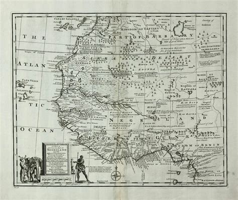 Map Of Africa 1700 1700 S Map Of West Africa Negroe Land Tribe Of