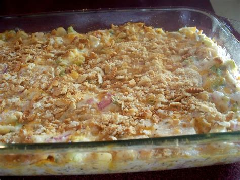 It's so easy and so fast, and can definitely be made after a long day at work. Hot Savannah Chicken Salad Casserole (Paula Deen) | Recipe ...