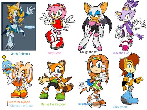 Sonic Girls 1 By Jazmir97 On Deviantart