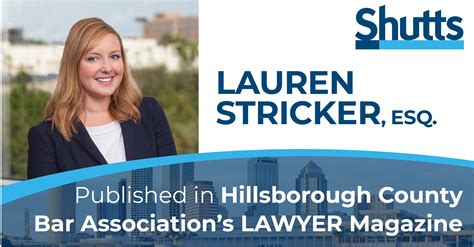 Lauren Stricker Published In The Hillsborough County Bar Associations