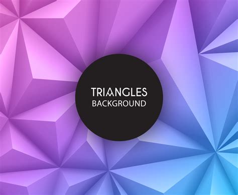 3 d geometric triangles background vector art and graphics