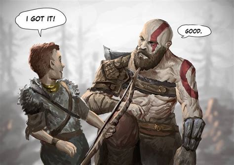 Father And Son Godofwar4 Kratos Fatherandson Atreus God Of War
