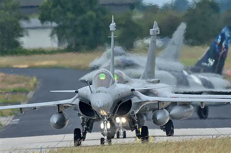 Rafales Typhoons A Pair Of French Rafales Taxi To Runway Flickr