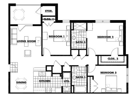 Find your ideal space among floor plans ranging from 648 to 1,384 square feet. Three Bedroom Apartments Designs for Your Perfect Living ...