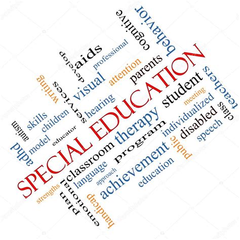 Special Education Word Cloud Concept Angled Stock Photo By ©mybaitshop