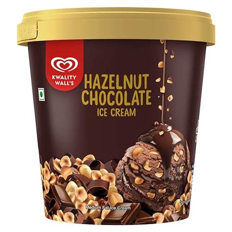 Kwality Wall S Hazelnut Chocolate Ice Cream Tub 500 Ml Amazon In