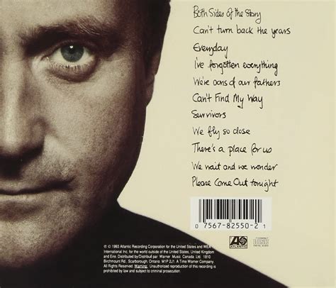 Classic Rock Covers Database Phil Collins Both Sides 1993
