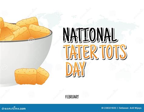 Vector Graphic Of National Tater Tots Day Stock Vector Illustration