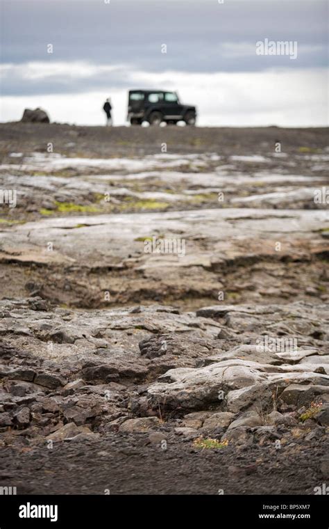 Land Rover Defender 90 300 Tdi In The Interior Highlands Of Iceland