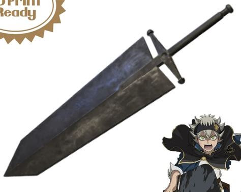 Asta Demon Slayer Sword 3d Model Black Clover Cosplay 3d Model 3d