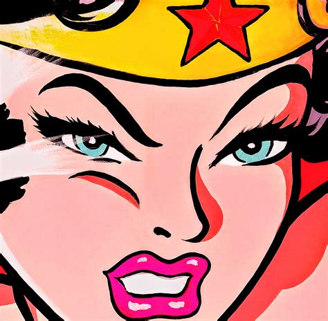 Wonder Woman Close Up 2 Pop Art Art Art World