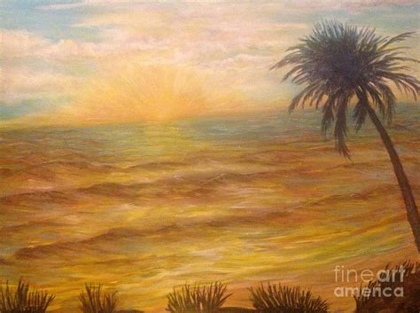 Tropical Sunrise Painting By Linea App