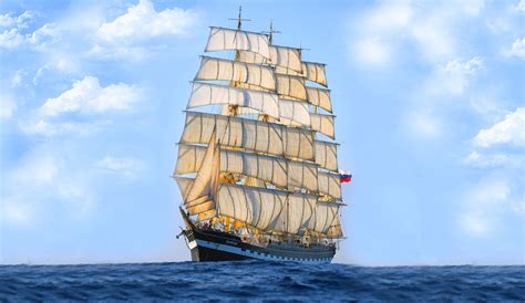 Wallpaper Clipper Barque Sailing Ship 3098x1797 Onecivilization