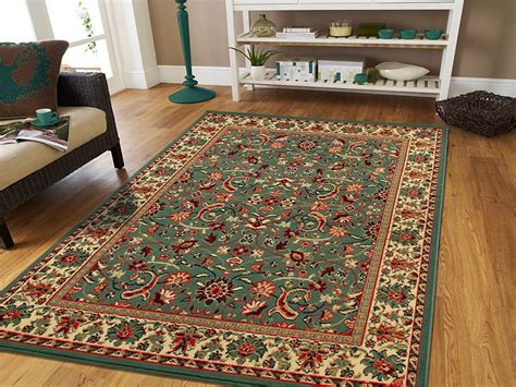 Green Area Rugs5x8 Bedroom Rug 5x8 Persian Rugs For Living Room