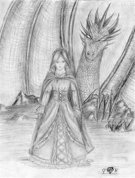 Dragon And A Maiden By Paulanna On Deviantart