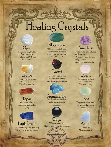 Healing Crystals For Homemade Halloween Spell Book Halloween Spell