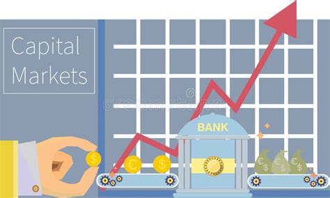 Los Mercados De Capitales Alinean Los Iconos Muestras Sistema Del