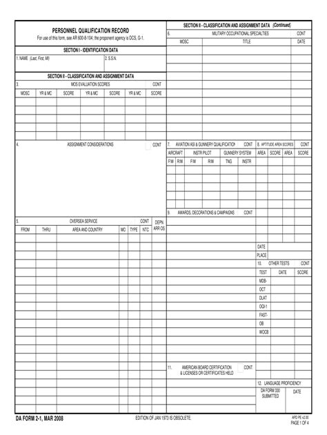 Da Form 2 1 Fill Out And Sign Online Dochub