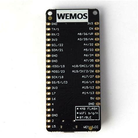 Esp32 Esp Wroom 32 Wemos D1 Lolin32 Wifibt 24ghz Dual Mode