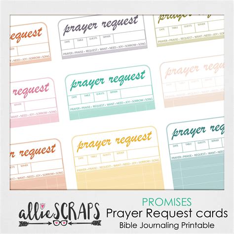 Free Printable Prayer Request Cards