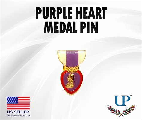 Purple Heart Medal Lapel Pin Wounded Veteran Lapel Pin Killed In