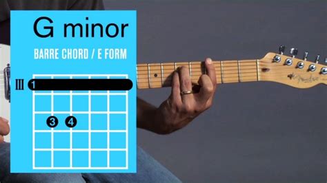 How To Play A G Minor Barre Chord On Guitar Howcast