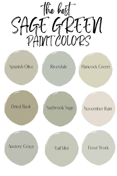 A Paint Experts Top Sage Green Paint Colors For Your Home Sage Green
