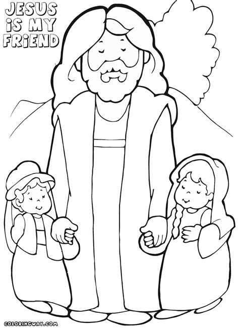 Jesus coloring pages 60 jesus was born in the year 6 in bethlehem palestine to a woman named mary. Jesus is my friend coloring pages | Coloring pages to ...