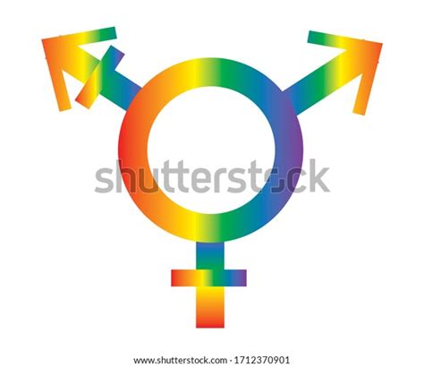 Female Male Bisexual Symbol Flat Vector Stock Vector Royalty Free
