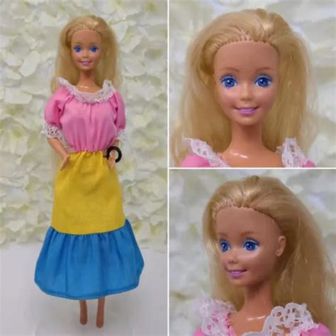 Mattel Barbie Vintage Superstar Era Long Blonde Hair Doll S S